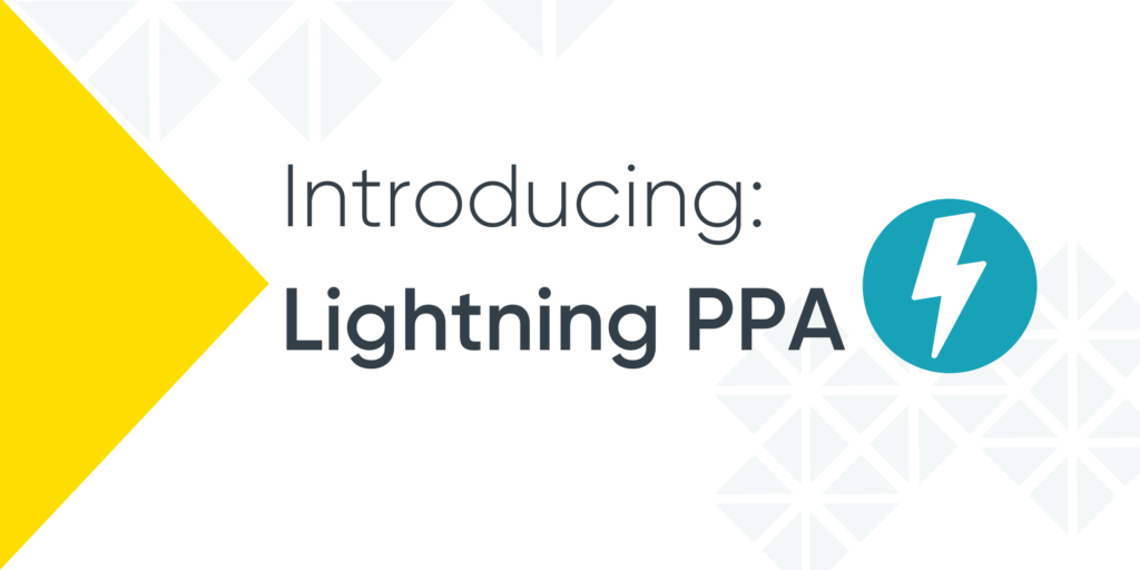 Lightning PPA – helping you secure your PPA deals faster