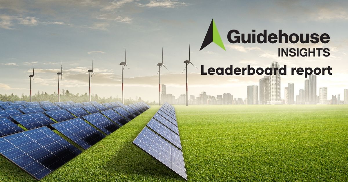 Guidehouse Insights Leaderboard report features Renewable Exchange
