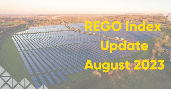 REGO Index Update – August 2023