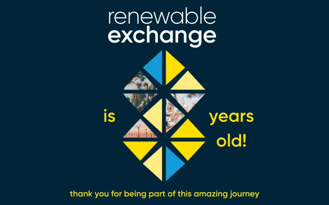 Renewable Exchange celebrates 8th year anniversary and the move into new Bristol HQ