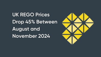 UK REGO Prices Drop 45% Between August and November 2024